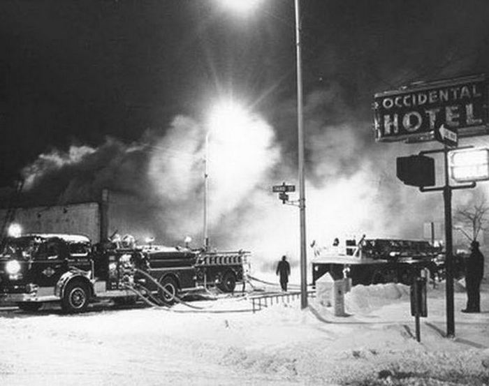 Drelles Restaurant and Cocktail Bar - 1963 Fire Scene (newer photo)